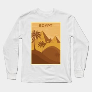 Egypt - Vintage Travel Poster Long Sleeve T-Shirt